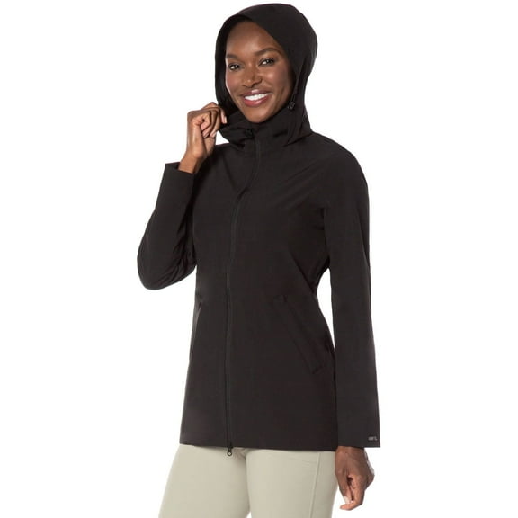 KERRITS Adult Female Waterproof Black Rain Jacket, Size: XS (40499BLKXS)