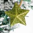 thumbnail image 3 of 6 Pieces Christmas Star Ornaments for Christmas Tree Decorations, Five Pointed Star Pendants - Christmas Star Xmas Decorative Hanging Pendants for Christmas Wedding Party, 2 Inch, 3 of 7