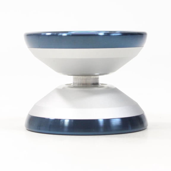 MAGICYOYO FOCUS Z01 Yo-Yo - BI-METAL YoYo - 6061 Aluminum with Stainless Steel Ring! (Silver with Blue Ring)