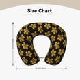 thumbnail image 5 of Disketp Maple Leaves With Leopard Travel Pillow Memory Foam Neck Pillow Support Pillow for Camping, Sleeping Rest Cushion Airplane Pillow, 5 of 8