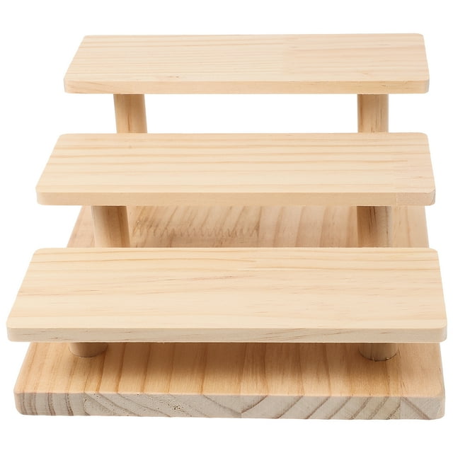 Riser Display Stand Tiered Wood Display Stand Collection Display Riser Shelf