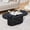 Oval-Black, variant on YOCWO Oval Coffee Table for Living Room with Wave Base, Mordern MDF Coffee Table for Apartment Small Space with Marble Veneer Finish, White