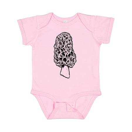 

Inktastic Mushroom Hunting Big Morel Gift Baby Boy or Baby Girl Bodysuit