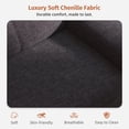 thumbnail image 3 of Modular Storage Ottoman for Sectional Sofa Chenille Upholstered Footrest Stool for Living Room Gray, 3 of 9