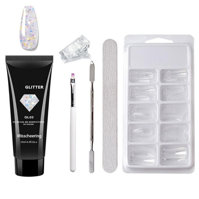 Nail Extension Gel Set Nail Gel Kit Nails Starter Set Professional Kit Nail Manicure Salon Set for Beginners
