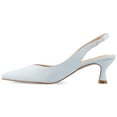 thumbnail image 3 of Journee Womens Mikoa Kitten Heel Sling Back Pointed Toe Pumps, Widths Available, 3 of 10