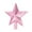 Pink, variant on Bwiyojiz Christmas Decorations Decoration Supplies 7.87" Tree Top Pendant Star Powder Five-pointed, Gifts for Sisters, Gold