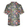thumbnail image 3 of Men's Printing Short Sleeve V-neck Working Blouse Chest Pocket Carer Top 2XL, 3 of 3