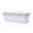 White, variant on 17 Inch Rectangular Window Box Planter with Saucer Tray, Durable Plastic Flower Pot for Indoor Outdoor Plants, Balcony & Windowsill Decor