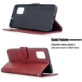 thumbnail image 4 of Compatible with Samsung Galaxy A71 5G Wallet Case, Galaxy A71 5G Leather Flip Folio Case with Card Holders Kickstand Magnetic Feature Shockproof Case for Samsung Galaxy A71 5G Matte Red, 4 of 15