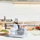 thumbnail image 4 of Escurridor de Hierro Forjado Ajustable, Cesta de Almacenamiento, Fregadero, Artículos de Limpieza de Cocina, Estropajo, Bandeja de Agua, Estante de Almacenamiento, 4 of 7