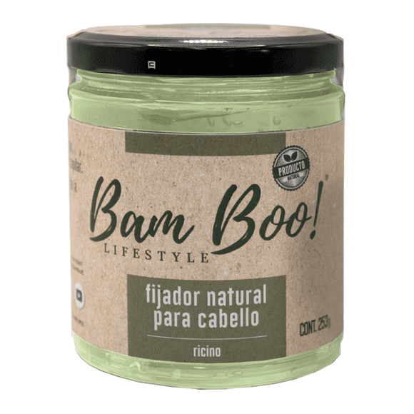 Dos Fijadores Naturales Ricino 253 gr Bam Boo! Lifetsyle Bam Boo! Lifestyle Gel