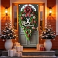 thumbnail image 4 of Christmas Door Cover, 35"x71" Xmas Hanging Banner Holiday Backdrop, Merry Christmas Background for Home Holiday Decor, H, 4 of 6