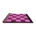 thumbnail image 2 of Ahgly Company Indoor Rectangle Checkered Purple Modern Area Rugs, 5' x 7', 2 of 4