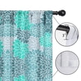 thumbnail image 4 of Blackout Kids Curtains,Turquoise Floral and Petal Pattern Childrens Insulated Curtains Set Of 2,Bedroom Essentials,Toddler Room Decor 52x63in(132x160cm), 4 of 5