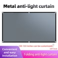 thumbnail image 2 of 133 Inch Projection Screen Metal Foldable Light-proof Folding Anti-light 3D High Definition Projecting Screens, 2 of 3