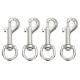thumbnail image 1 of Uxcell 4 Pcs Clips à Pression Pivotants pour Drapeau, Crochets en Alliage Robustes de 2,7 Pouces, Ton Argenté, 1 of 6