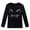 Black, variant on Toddler Boys Long Sleeve Solid Color Kitten Printed T-Shirt Top ,2-3T