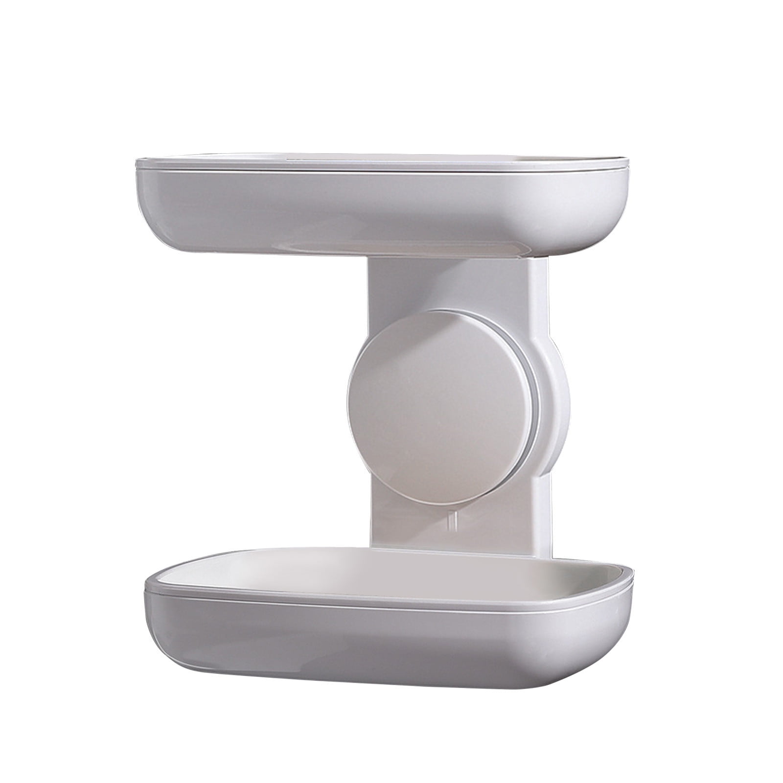 amousa Shower Soap Holder Suction Soap Dish For Shower Double Layer