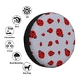 thumbnail image 4 of Rateoe Ladybug Pattern Tire Cover Wheel Protectors Weatherproof Wheel Covers Universal Fit for Trailer Rv SUV Truck Camper Travel Trailers Accessories-17 inch, 4 of 6