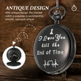 thumbnail image 3 of MasteelfCA Analog Pocket Watch Battery Powdered Watch Retro Hanging Watch with Chain, 3 of 8