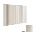 thumbnail image 2 of 6 Pack Perpendicular Fluted Fabric Bulletin Board, Peel And Stick No Nails Installation, Pin Secure Photo Note Display Board for Home Office Living Room Entryway Wall Memo Organization, 2 of 6