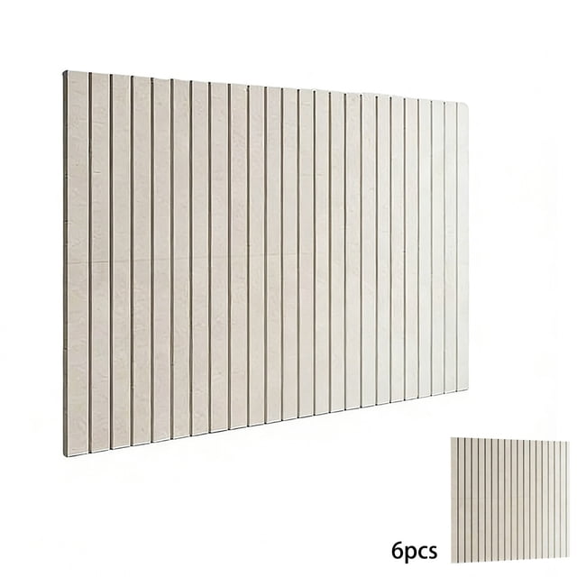 Paquete de 6 tablones de anuncios de tela acanalada perpendicular autoadhesivos (sin clavos) para fotos, notas y decoración de paredes en el hogar, oficina, sala de estar y entrada.