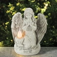 thumbnail image 3 of Luces solares de ángel como regalo de simpatía, decoración de cementerio, estatua conmemorativa, luces de resina de ángel para patio, césped, jardín, 7,6 x 5,5 x 9 pulgadas (largo x ancho x alto), 3 of 4
