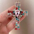 thumbnail image 3 of Car Air Outlet Aromatherapy Clip Cross Rhinestone Perfume Clip Cute Car Air Outlet Decoration Perfume Fragrance General Artificial Diamond Clip, 3 of 5