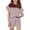 04#Wine, variant on Girls Summer Clothes Sets Kids Ruffle T Shirt Textured & Striped Short Striped Outfits Size 6-15 Years