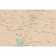 thumbnail image 3 of Best Maps Ever USA Road Trip & Travel Highway Tracing Poster - 24x36 (Tan & Slate Blue | Black Frame), 3 of 7