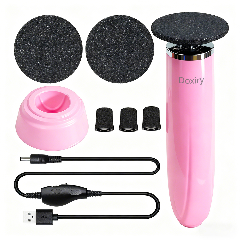 Doxiry Electric Foot File, Electric Callus Remover for Feet Dead Skin & Calluses Removal, Pink