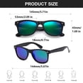 thumbnail image 3 of Gafas de sol Fsmiling Retro 80s Paquete 10 unidades Lentes Espejo Proteccion UV400, 3 of 5