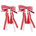 thumbnail image 1 of 2pcs Bows Hair Clips Chinese Ribbon Hanfu Hair Accessories for Teens, 1 of 5