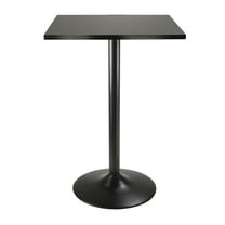 Obsidian Counter-Height Square Dining Table, Black