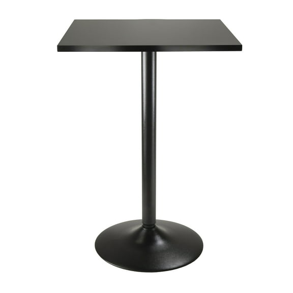 Obsidian Counter-Height Square Dining Table, Black