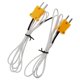 thumbnail image 5 of Termómetro de canal tipo K, con 2 termopares (con cable y acero inoxidable), (-328.0°F~2498.0°F) Sensor de instrumento de medición dual de escala Kelvin de alta temperatura portátil de escritorio, 5 of 5