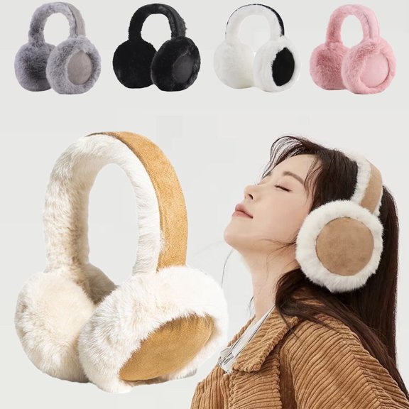 Ear Muffs, Classic Unisex Ear Warmer, Winter Outdoor Fluffy Ear Cover for Women