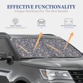 thumbnail image 4 of Wukai Daisies Flowers Car Front Windshield Sun Shade,Sun Visor Shield Block Automotive Interior Protector Blocks UV Rays-Large, 4 of 6