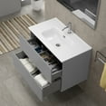 thumbnail image 2 of Ws Bath Collections Flora C80.100 NO Flora 32" Wall Mounted Single Basin Vanity Set - Wood, 2 of 3