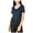 Blue - blue, variant on Carbon Copy Womens Embroidered Stars Embellished T-Shirt, Blue, Large