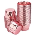 thumbnail image 1 of Inteprter 50x Foil Cup Cake Cases Cupcake Muffin Paper Baking Cups Wrappers Rose Pink Herramientas y accesorios para hornear Rosa Rosa 50 pcs, 1 of 1