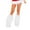 White, variant on Leg Warmer,Knee High Stockings Faux Fuzzy Leg Warmers For Women Girls Fleece Boot Cuff Cover Covers Christmas Cosplay Party Accessory Set Slouch Socks,Clearance,Scrunch Socks Black
