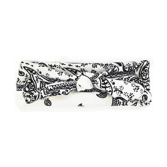 Banda para el pelo con orejas de conejo estampadas para adultos, accesorios para el cabello de moda con orejas de conejo de anacardo, estilo europeo y americano
