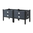 thumbnail image 3 of DOLITY Planter Box Flowers Plant Container Farm Plant Box Balcony Raised Garden Bed 100cmx40cmx46cm, 3 of 9