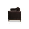 thumbnail image 5 of Jennifer Taylor Home Knox 84" Modern Farmhouse Performance Velvet Living Room Sofa Couch in Deep Brown, 5 of 11
