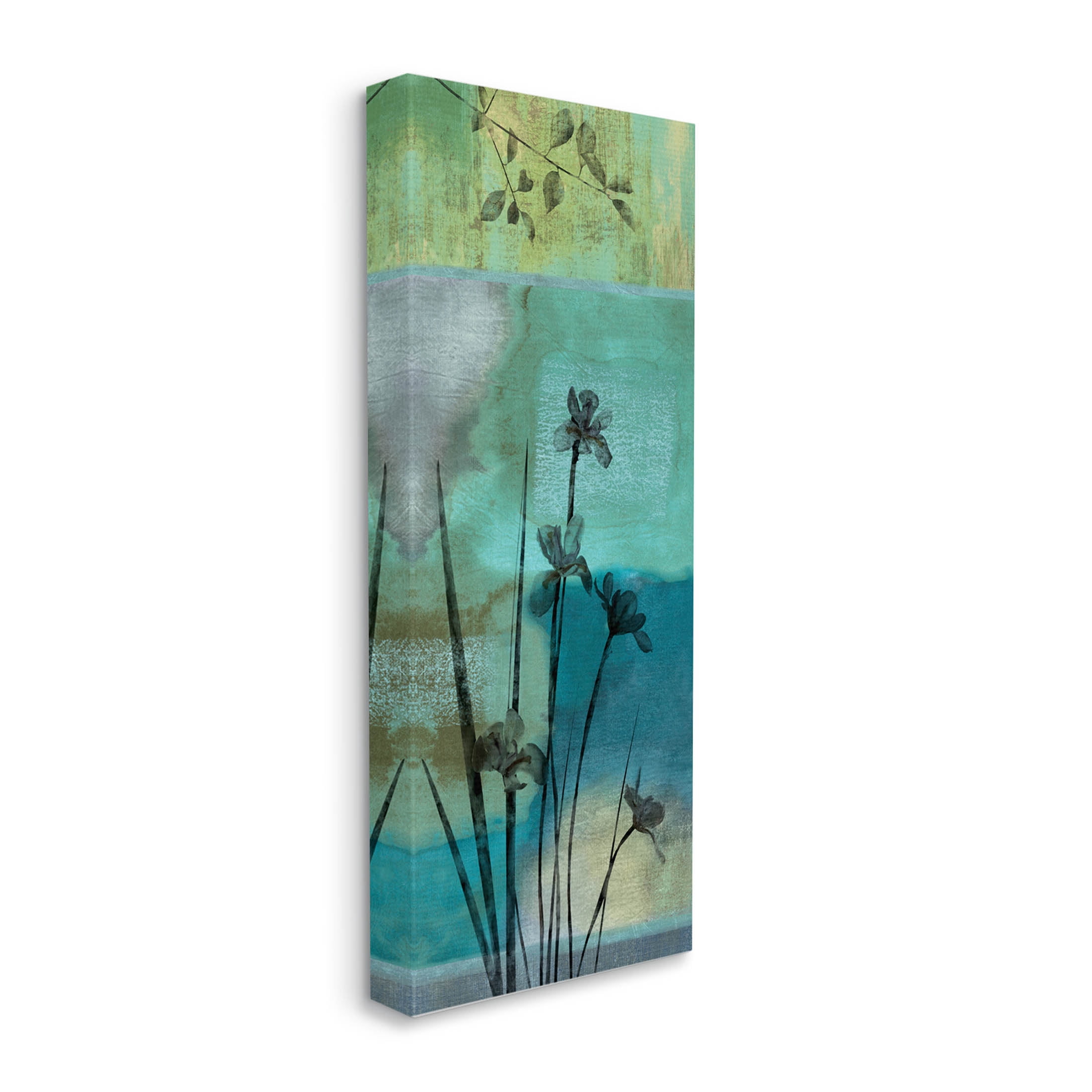 Blooming Botanical Layered Silhouettes Botanical & Floral Graphic Art Gallery Wrapped Canvas Print Wall Art