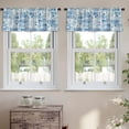 thumbnail image 2 of LALILO Kitchen Curtain Valance Portrait Cute Funny Pineapple Rod Pocket Window Curtain 52"x 18" Set of 2, 2 of 7