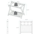 Luggage Rack with Shelf Honey Oak