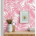 thumbnail image 4 of NextWall Pink Beach Palm Peel and Stick Wallpaper, 4 of 8